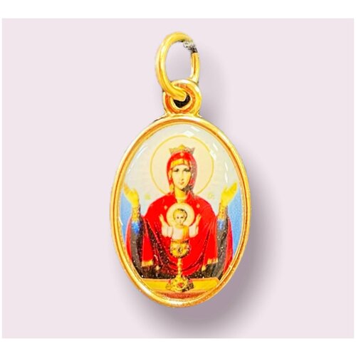 фото Подвеска медальон неупеваемая чаша божия матерь нет бренда