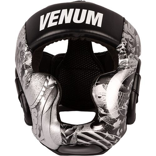 Детский боксерский шлем Venum YKZ21 Black/White (L/XL) 