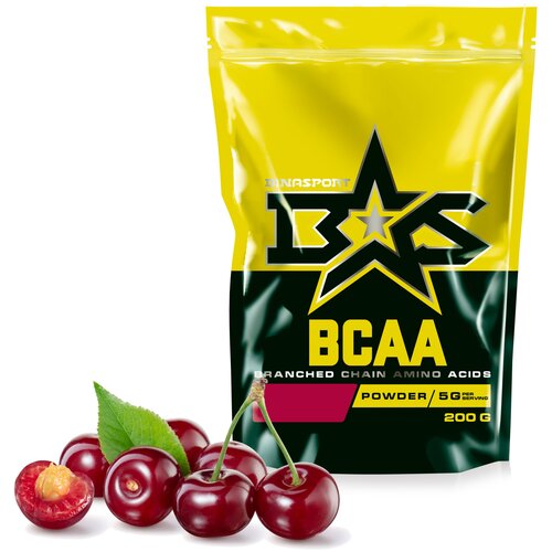 фото Аминокислоты binasport "bcaa" бцаа порошок 200 г со вкусом черной смородины