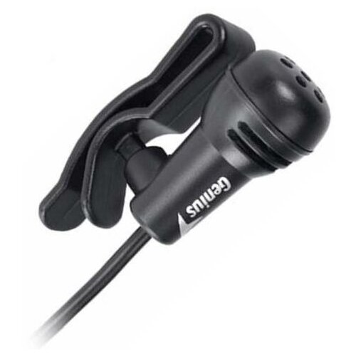 Микрофон Genius MIC-01C 100Hz-10kHz 2200 Ohm проводной с прищепкой 15м черный jack 35 мм 55300₽