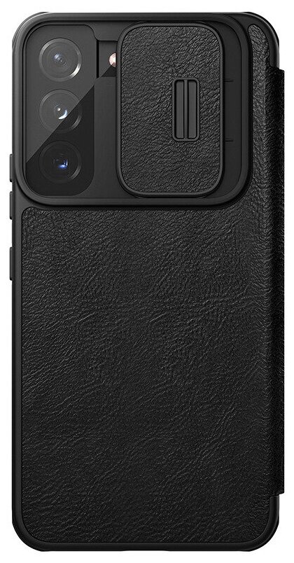 Чехол-книжка для телефона Samsung Galaxy S22 Nillkin Qin Pro Leather Case Plain Version elegant black кожаный с защитой камеры и карманом для карт