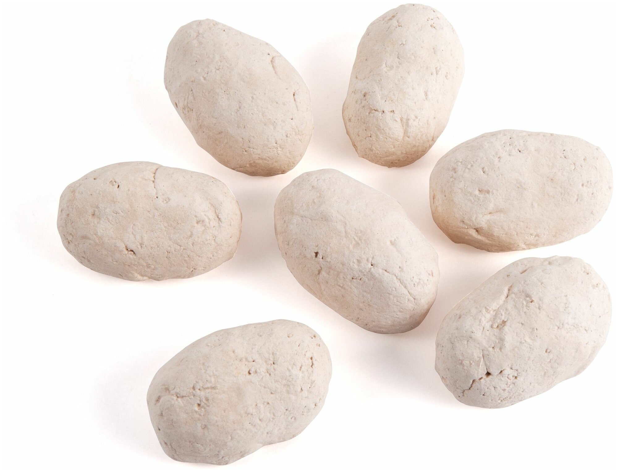 Набор Bioteplo из 7 бежевых камней для биокаминов