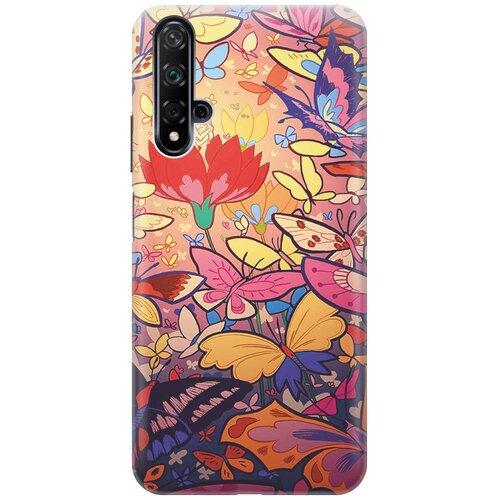 фото Re:pa накладка transparent для huawei nova 5 с принтом "красочный мир"