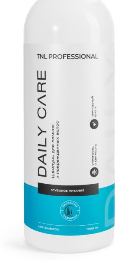 Шампунь для волос Daily Care " Глубокое питание" с протеинами пшеницы , TNL, 1000 мл
