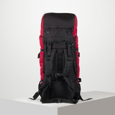 Рюкзак туристический, 100 л, отдел на шнурке, наружный карман, 2 боковые сетки, цвет чёрный Taif 509 . - фотография № 7