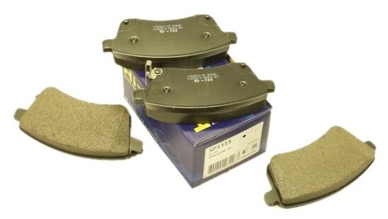 Дисковые тормозные колодки передние SANGSIN BRAKE SP1515 для Kia Venga, Great Wall Safe, Hyundai ix20 (4 шт.)