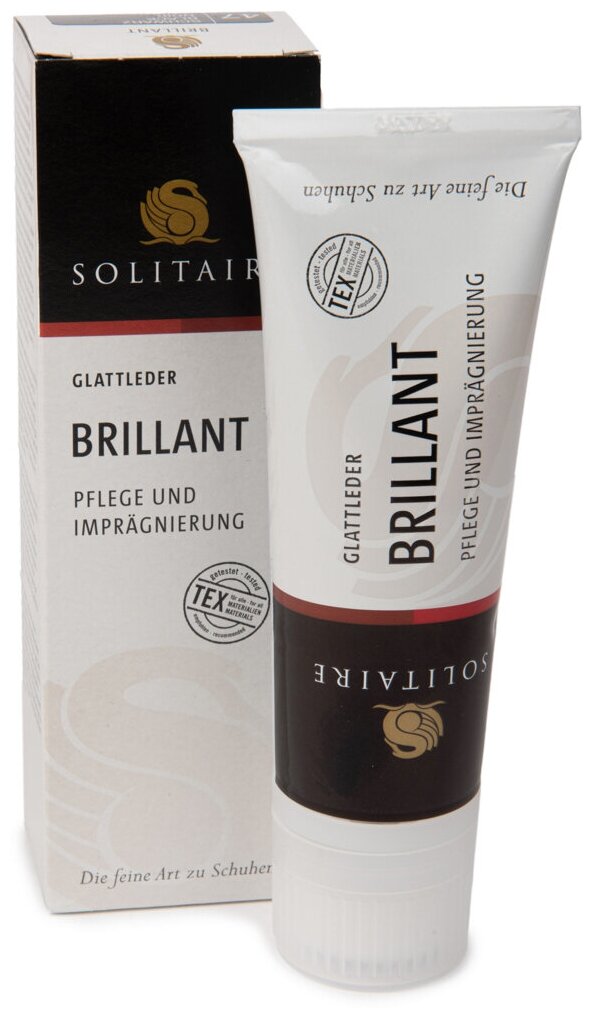 Крем для обуви SOLITAIRE Brillant Crème 75ml черный - фотография № 2