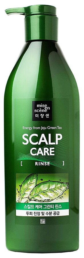 Mise en Scene кондиционер Scalp Care Rinse с экстрактами зеленого чая и имбиря, 680 мл