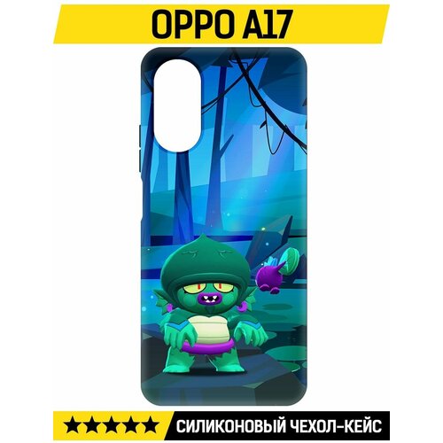 Чехол-накладка Krutoff Soft Case Brawl Stars - Болотный Джин для Oppo A17 черный