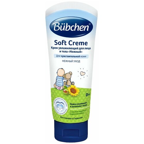 Bubchen Крем для лица и тела Нежный, 75 мл, 115 г детский крем bubchen kinder creme 75 мл