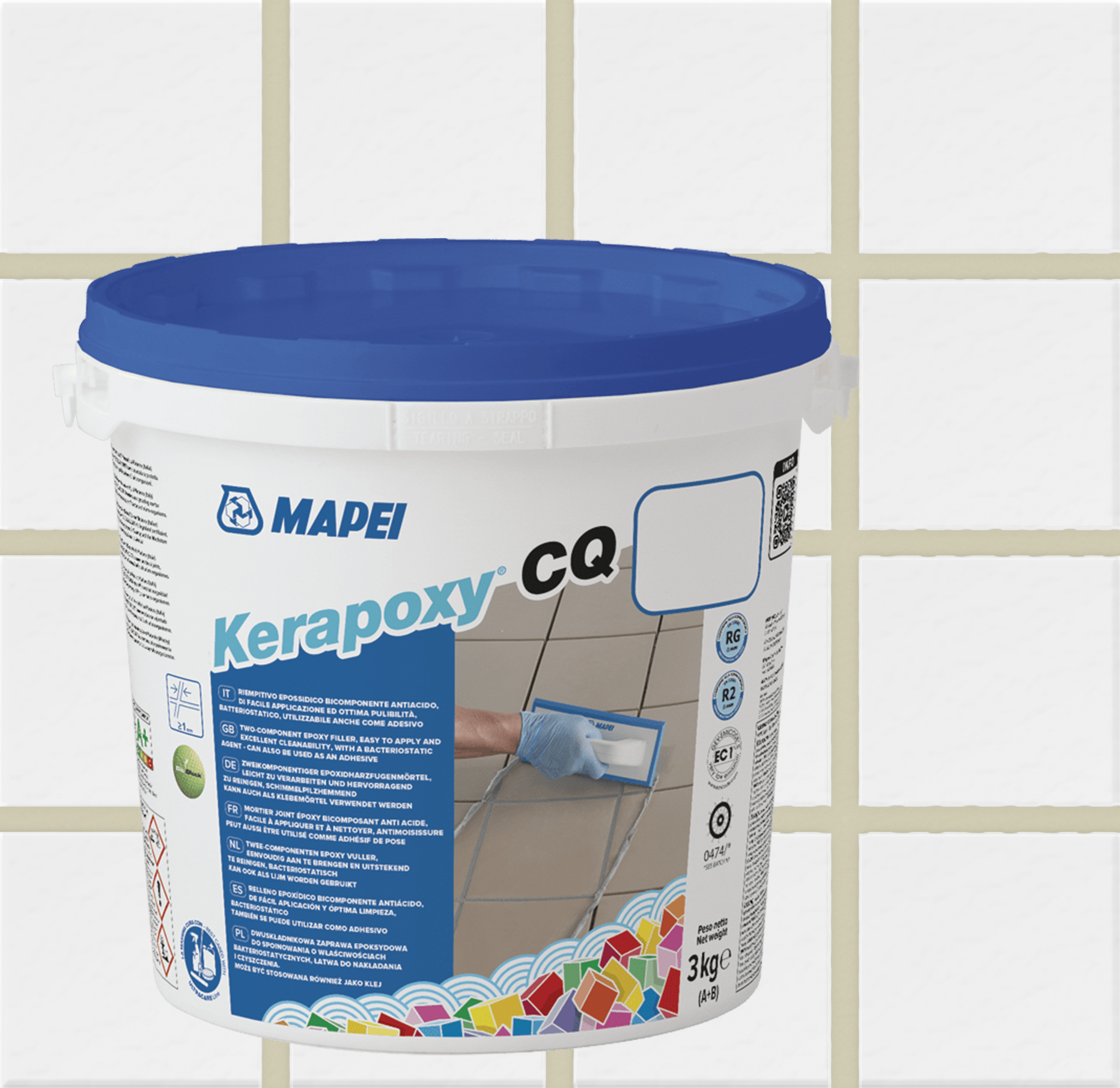 Эпоксидная затирка MAPEI Kerapoxy CQ 290 Кремовый, 3 кг