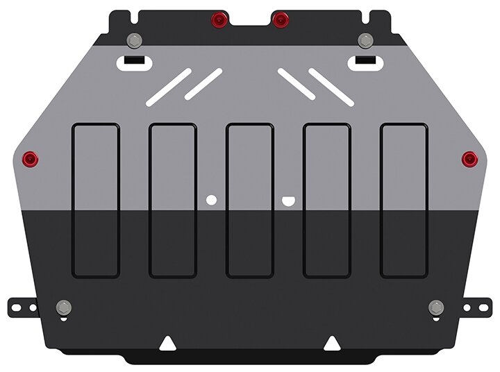 Защита картера и КПП Sheriff для Мицубиси Аутлендер 3 2013-2018, модель №1, сталь 2мм, арт:14.2580
