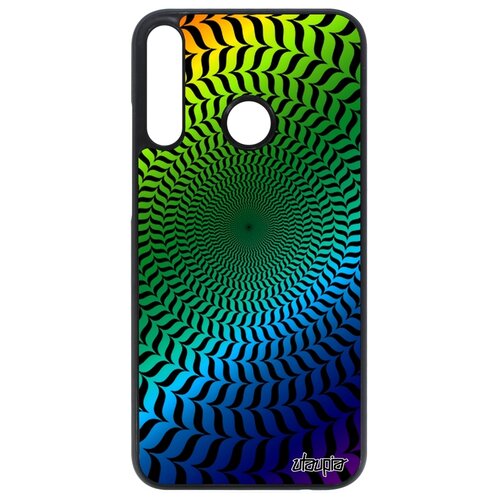 фото Чехол для смартфона p40 lite e, "иллюзия круга" движение спираль utaupia