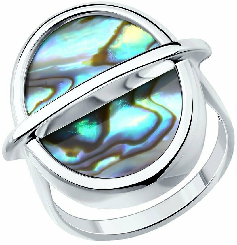 Кольцо Diamant online, серебро, 925 проба, перламутр