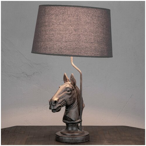 Настольная лампа с абажуром Table Lamp Tete De Cheval With Shade