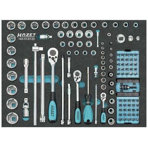 Набор торцевых ключей HAZET в ложементе 122 предмета 163-513122 104900₽