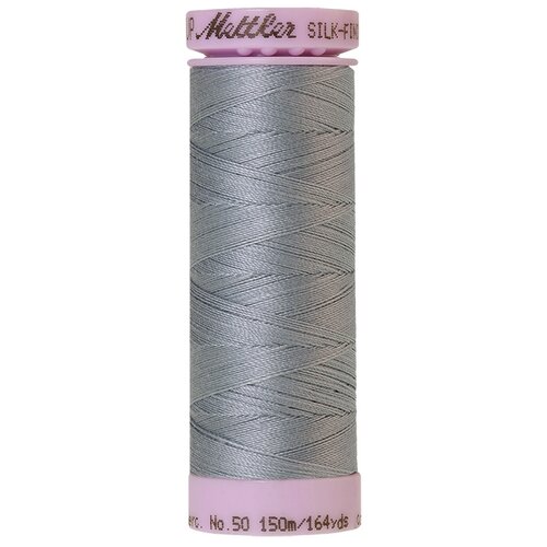 Нить для машинного квилтинга SILK-FINISH COTTON 50, 150 м 100% хлопок 0042 Ash Blue ( 9105-0042 )