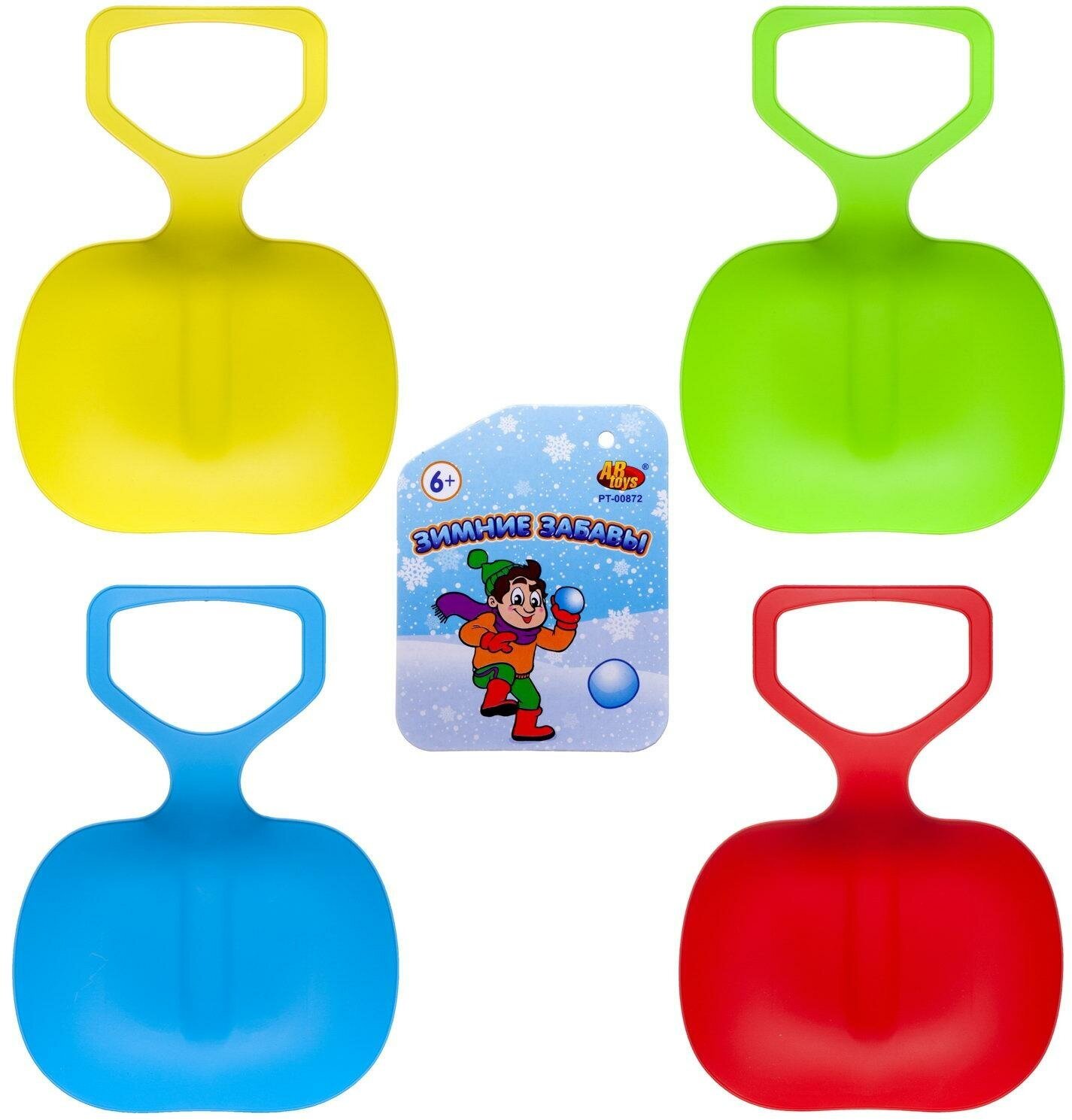 фото Ледянка ABtoys Зимние забавы (ширина сиденья 35 см) в ассортименте 4 цвета PT-00872