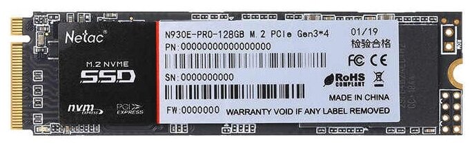 Твердотельный накопитель Netac N930E PRO 128 ГБ M.2 NT01N930E-128G-E4X - фото №4