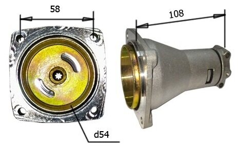 Корпус сцепления в сборе для бензокосы 26 см3 (посадка - 26мм 7 зубов)