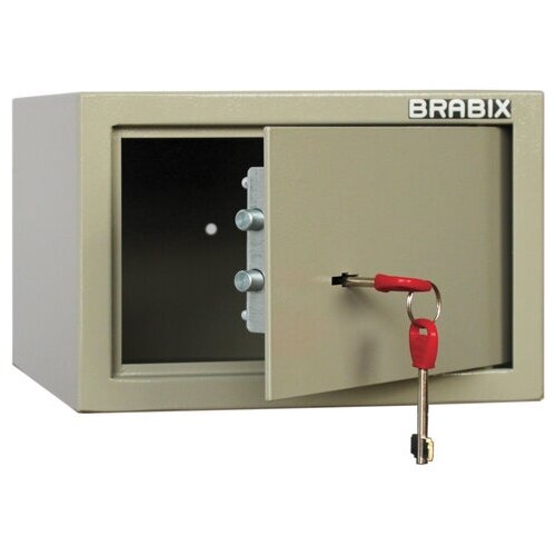 фото Сейф мебельный brabix "d-18m", 180х270х236 мм, 5 кг, ключевой замок, крепление к стене, 291161