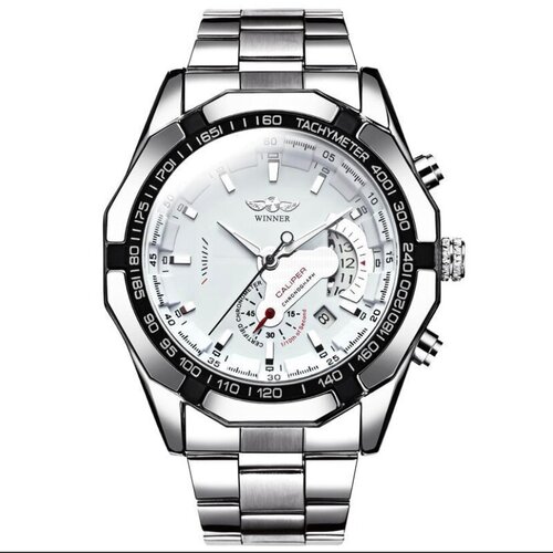 фото Наручные часы winner winner, белый, серебряный