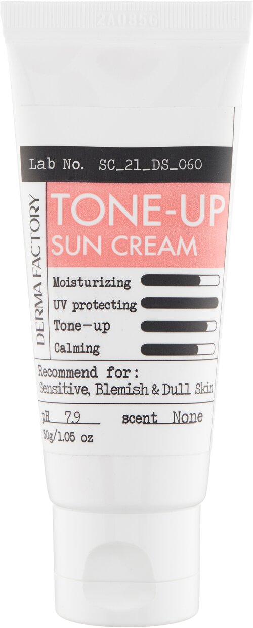 Derma Factory Осветляющий Солнцезащитный Крем Для Лица Inorganic Tone-Up Sun Cream, 30 г.