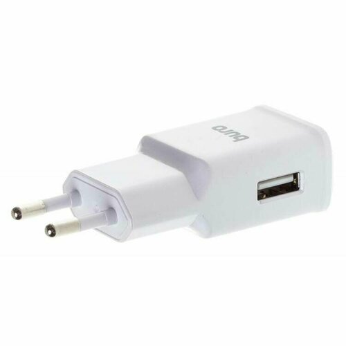 Сетевое зарядное устройство, Buro, USB-A, 15Вт, 2.4A, белого цвета сетевое зарядное устройство buro tj 164w white