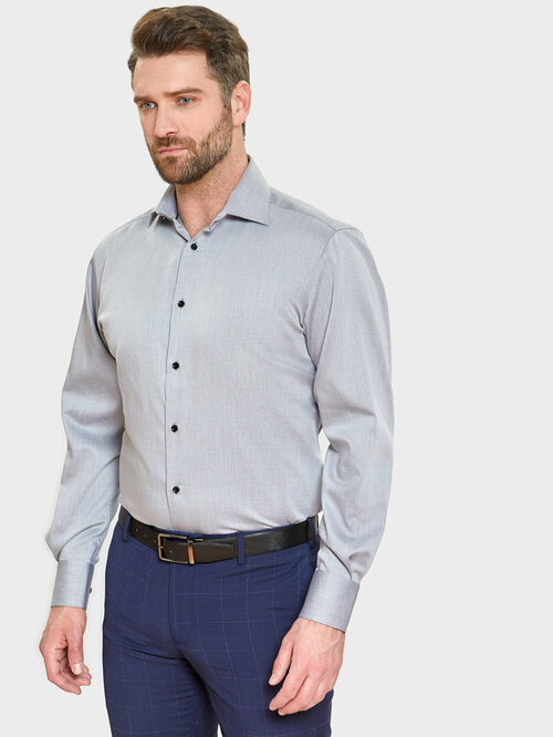 Рубашка KANZLER, размер 39, серый