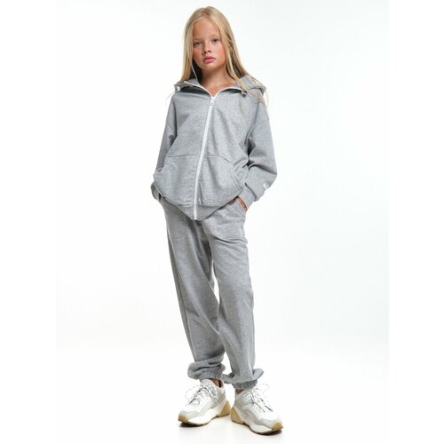 Комплект одежды Mini Maxi, размер 158, серый спортивный костюм для девочки mini maxi модель 4891 цвет малиновый меланж черный размер 146