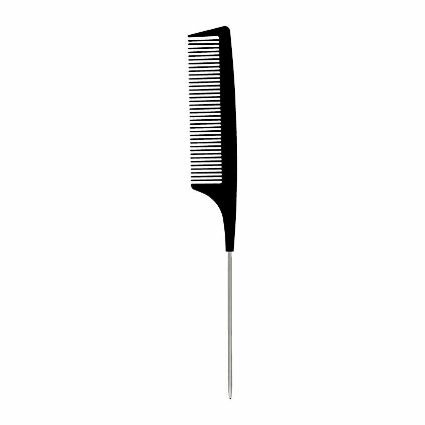 Расческа-гребень для волос LADY PINK BASIC PROFESSIONAL, с металлической ручкой, 22,5 см