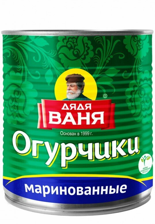 Дядя Ваня Огурчики маринованные 2900 г