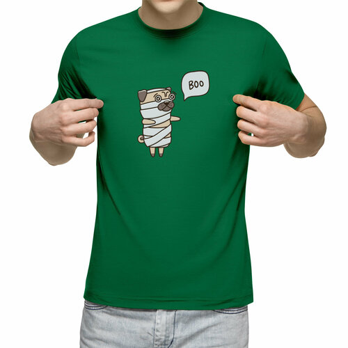 Футболка Us Basic, размер 2XL, зеленый мужская футболка собака мопс и пирожное капкейк 3xl белый
