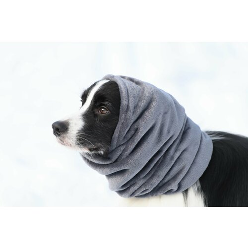 Капор для собак р L обхват головы до 46 серый 380₽