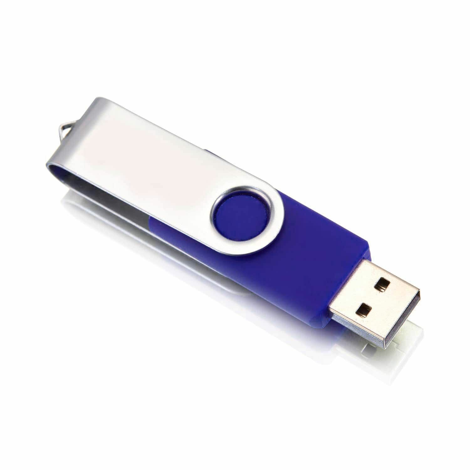 USB флешка, USB flash-накопитель, Флешка Twist, 8Гб, темно-синяя, арт. F01 USB 2.0 30шт