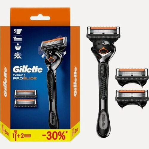 Изображение товара Бритвенный станок Gillette Fusion ProGlide, с 3 сменными кассетами