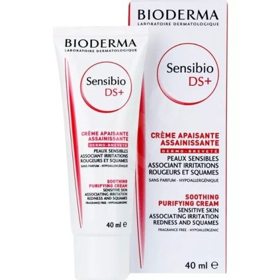 Крем для раздраженной кожи Bioderma Sensibio DS+ Успокаивающий, 40 мл