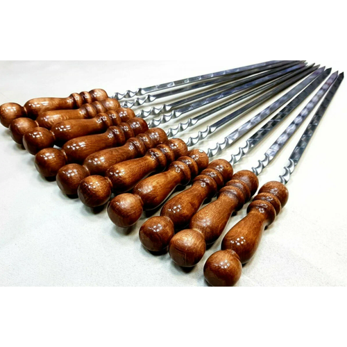 Набор шампуров с деревянной ручкой 40 см (10 шампуров) набор шампуров с деревянной ручкой 40 см 10 шампуров