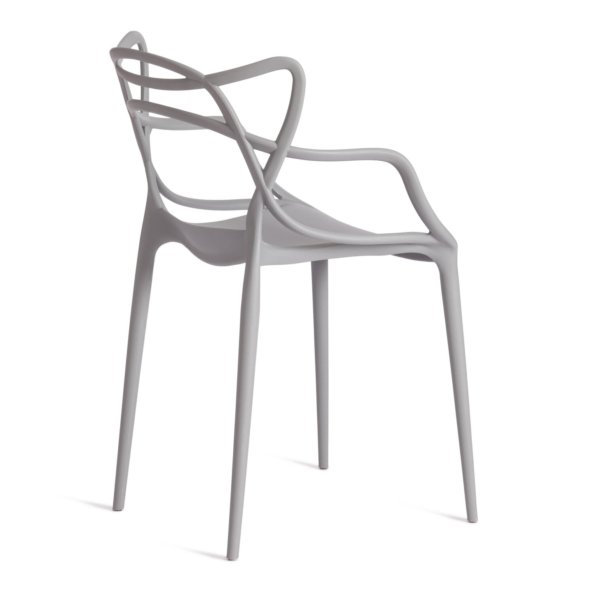 Стул для кухни со спинкой Tetchair Cat Chair (mod. 028), пластик, белый Hoff - фото №3