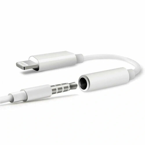 Переходник адаптер для Apple от iPhone 6 до iPhone 13 - AUX mini Jack 3.5 мм / Подходит для iPod-iPhone-iPad / для наушников / провод для машины / аукс / адаптер айфон на джек