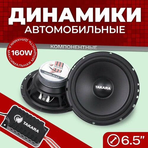 Динамики Takara AS-62 диаметр 65 дюймов мощность 160 Вт частотный диапазон 50-22 kHz 2 шт 178700₽
