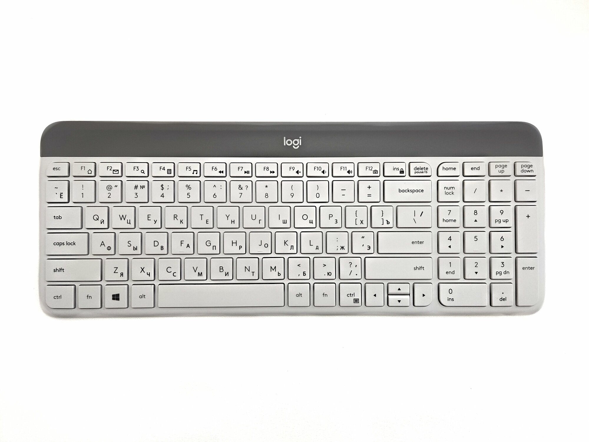 Клавиатура и мышь Wireless Logitech 920-009207 USB, клавиатура: белая, 104 клавиши; мышь: белая, 1000 dpi, 3 кнопки - фото №10