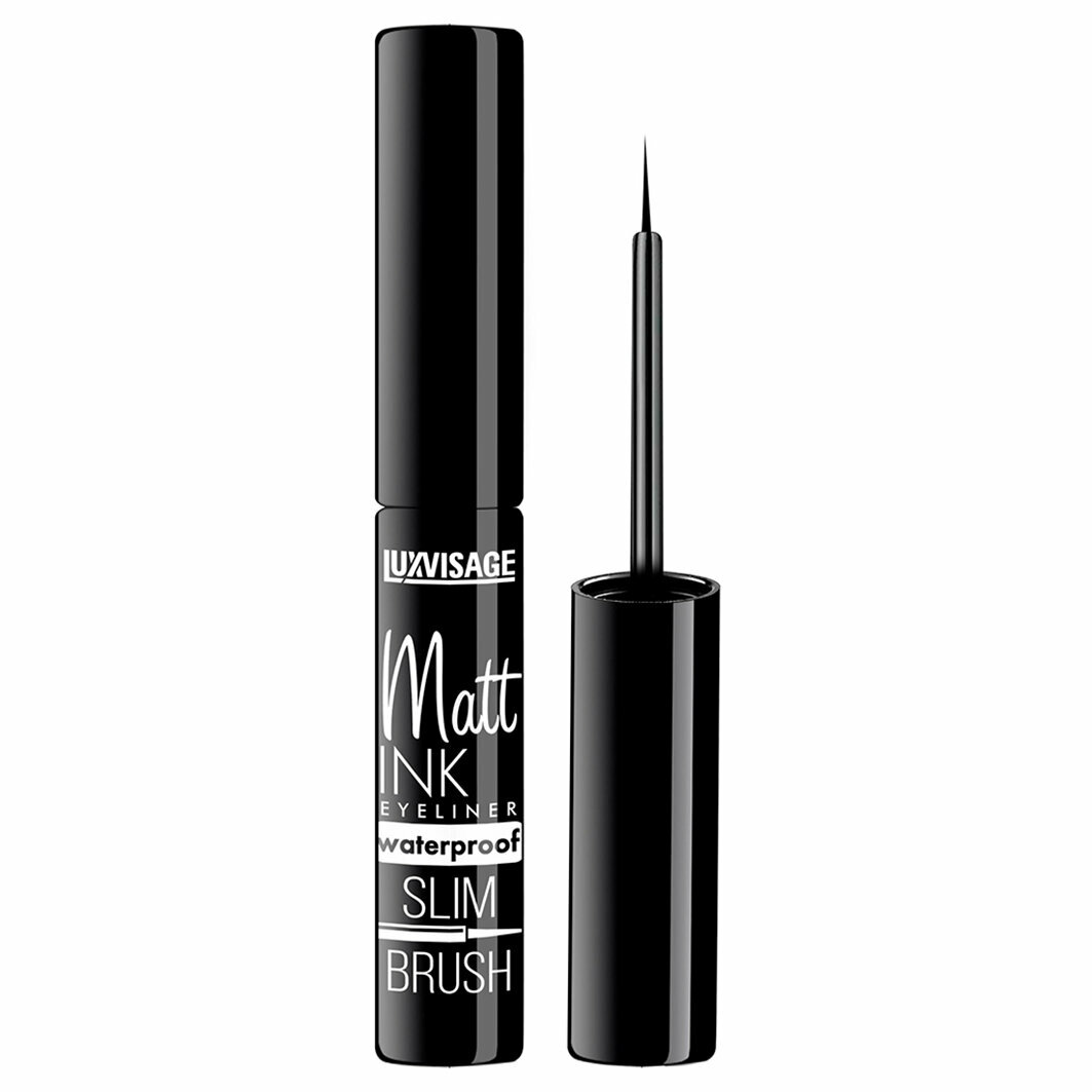 Подводка для глаз LuxVisage жидкая Matt Ink Waterproof ультра черная