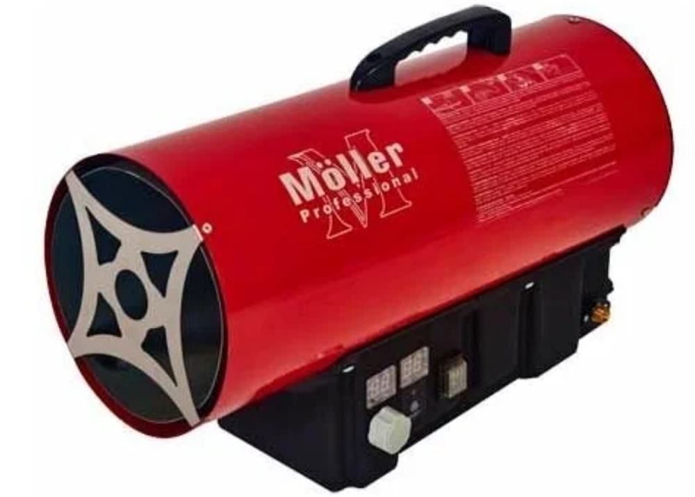 MOLLER Тепловая пушка газовая 50кВт 1625м куб/ч пропан/бутан расход 35кг/ч GH50H