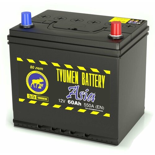 Аккумулятор Tyumen Battery Asia 60A/h 550A обратная полярность (-+) D23 (232x173x225)