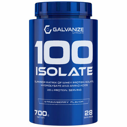 Изолят Galvanize Nutrition 100 Isolate - 700 г, клубника