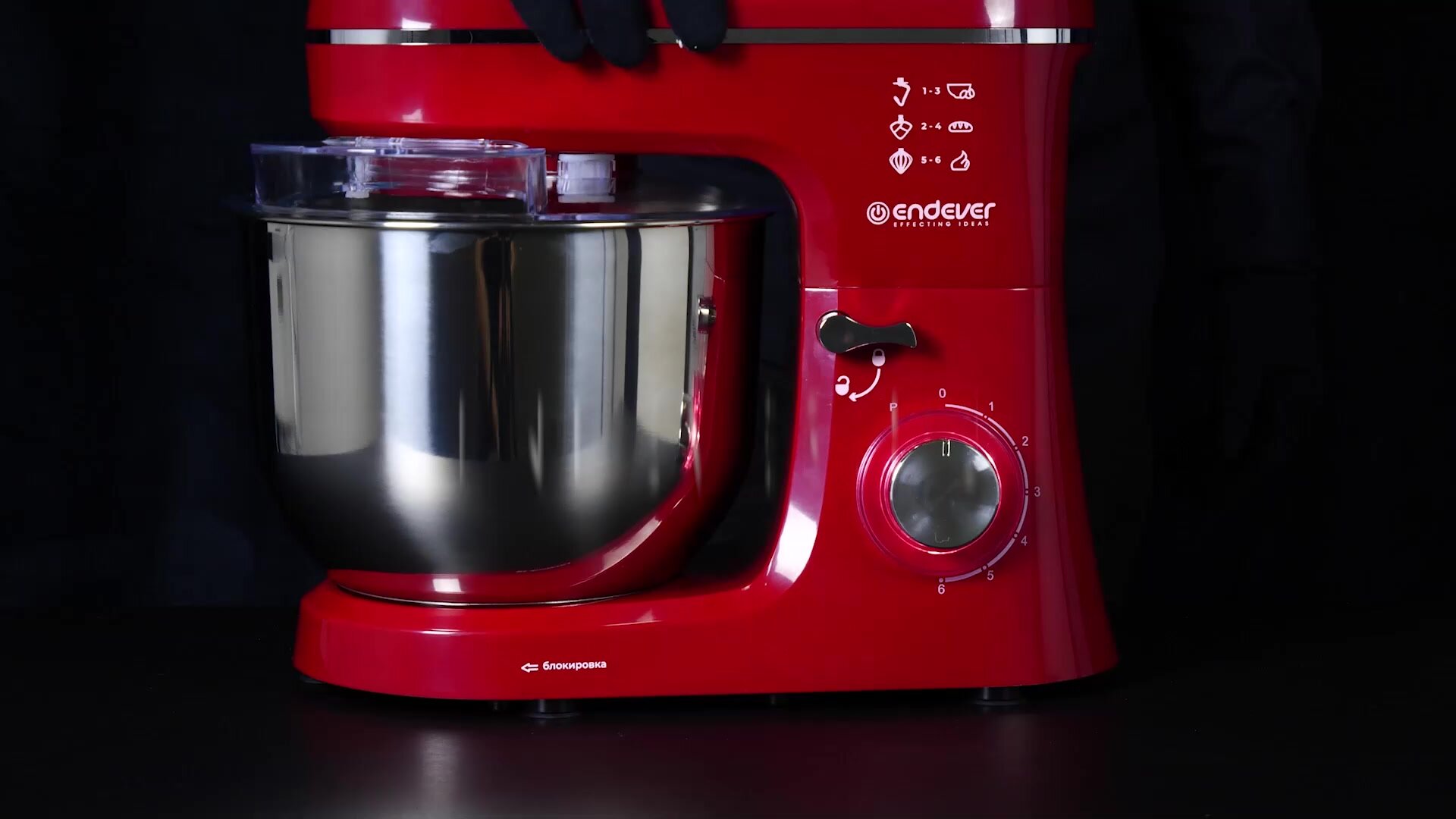 Планетарный миксер с чашей 6 литров ENDEVER SIGMA-121 / 1800 Вт ...