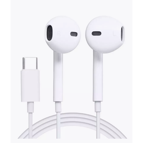 Наушники проводные EarPods Type C Connector для айфона iPhone 15 USB-C белый 2159₽
