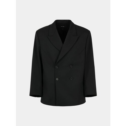 фото Пиджак entire studios double breasted blazer, размер xs, black