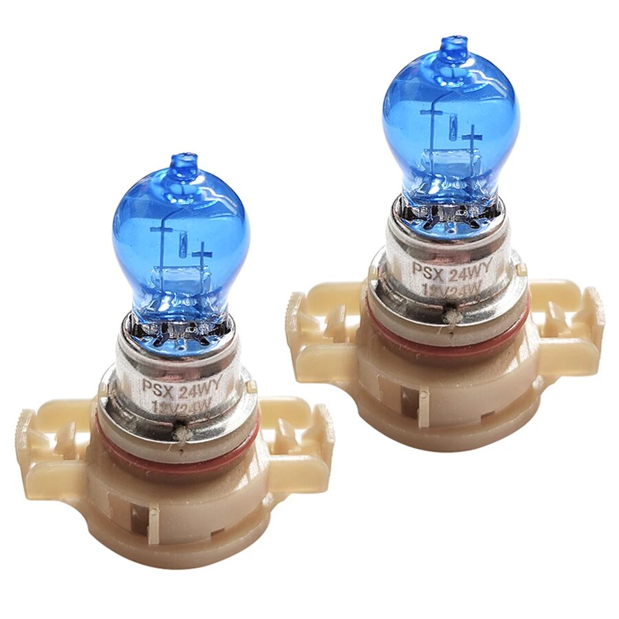 1 пара галогенных ламп PG20-7 2504 PSX24W для Jeep Grand Cherokee/Patriot/Compass дневные ходовые огни кварцевое стекло авто лампы, Super White